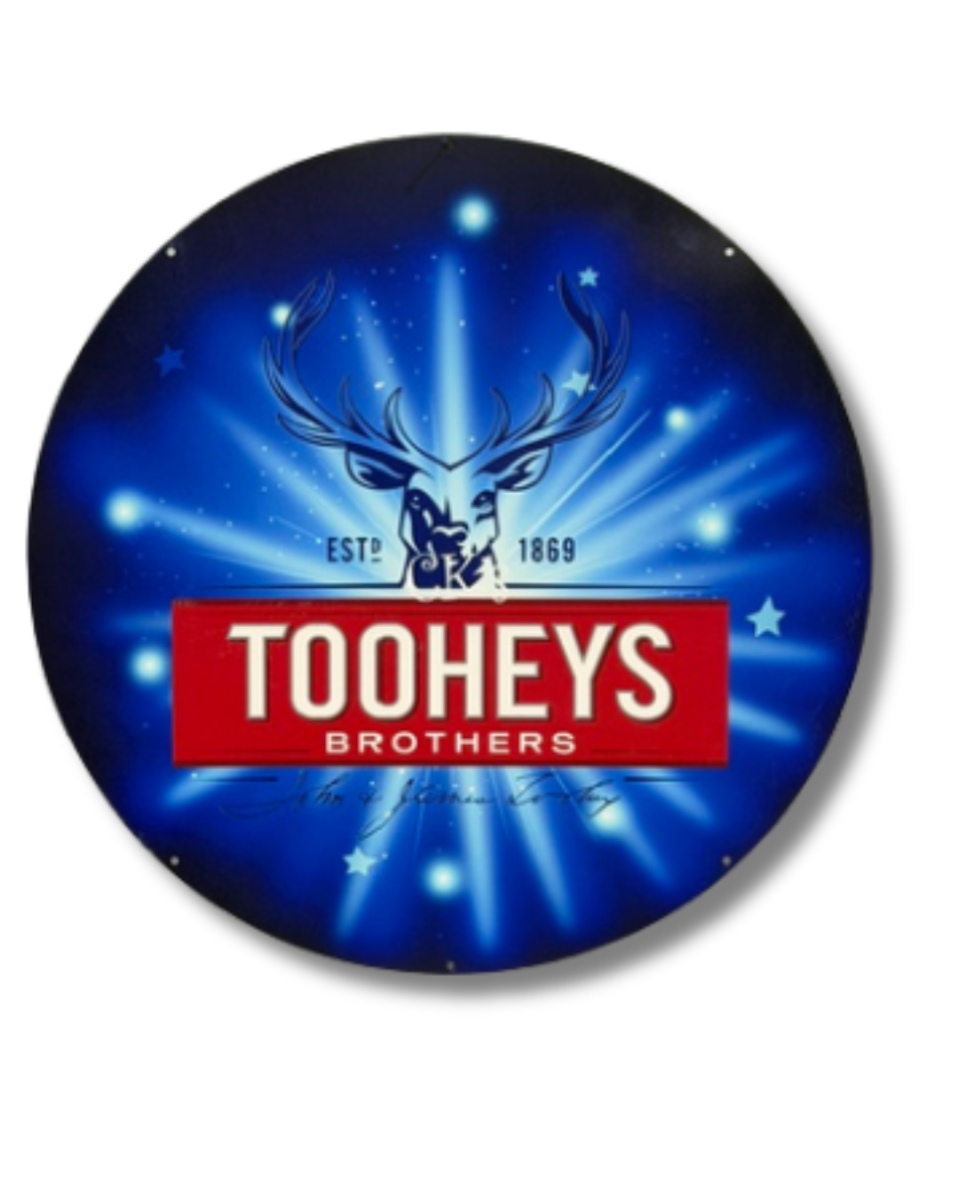 Tooheys Brothers Single Sided Retro Sign Round