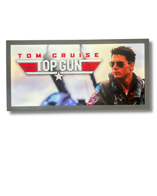 Top Gun Light up Sign 600 x 300MM
