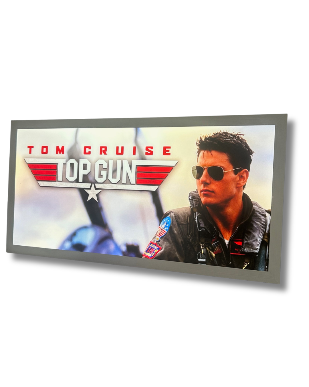 Top Gun Light up Sign 600 x 300MM