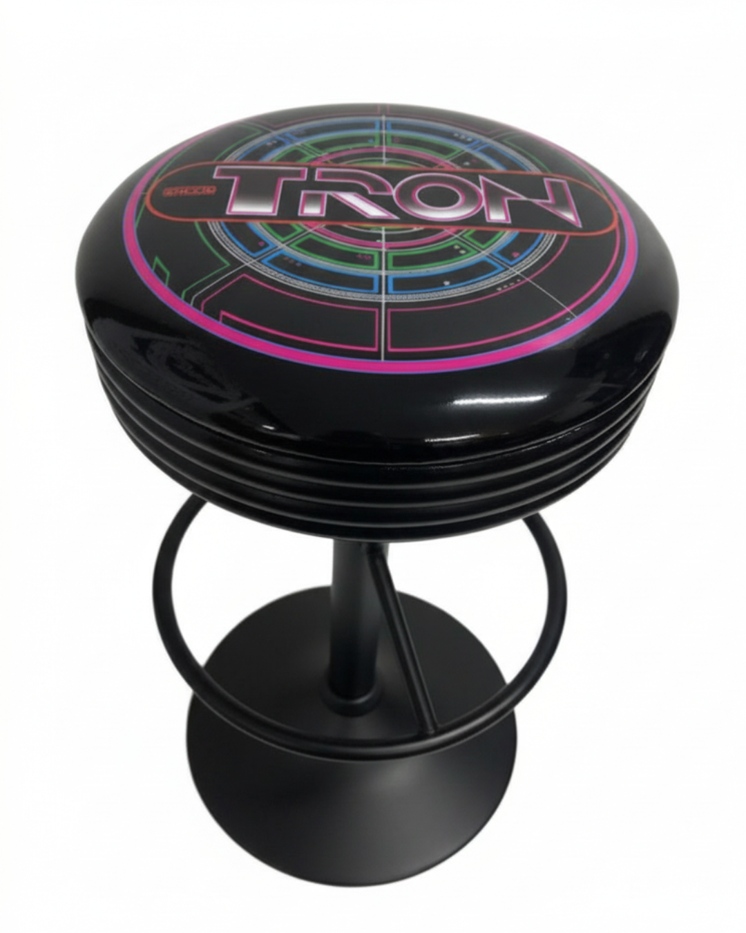 Tron Retro Bar Stool Black