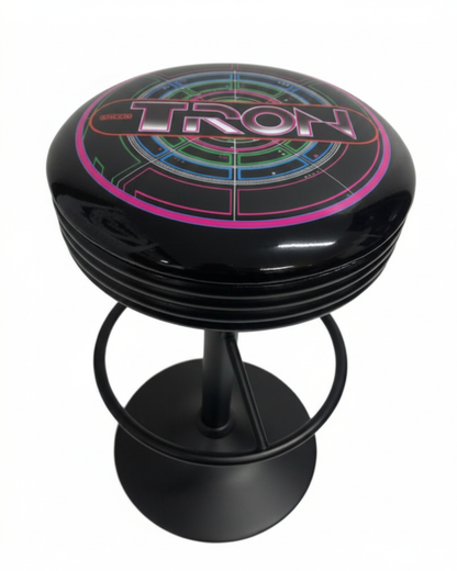Tron Retro Bar Stool Black