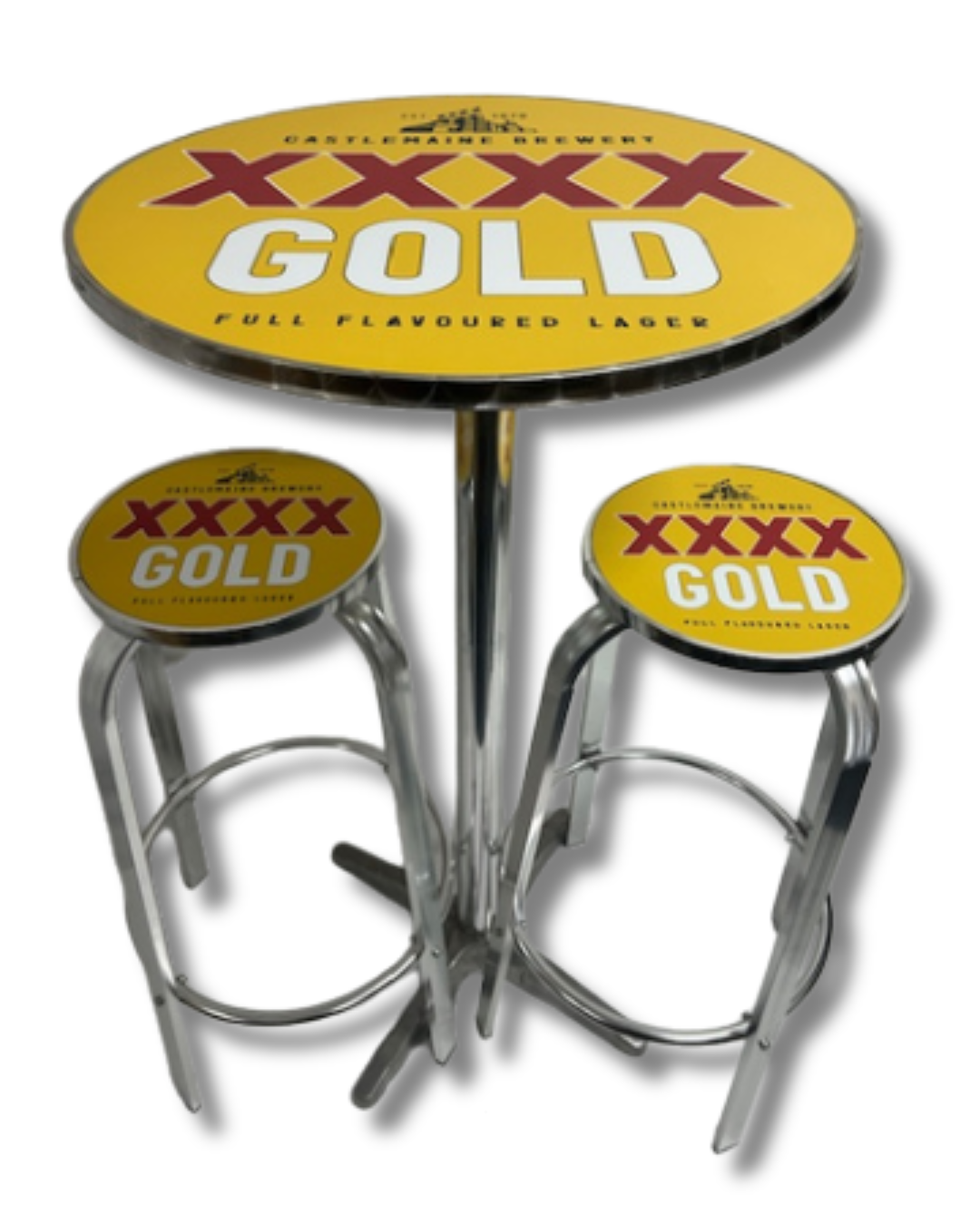 XXXX Gold Exterior Bar Stool Table Set