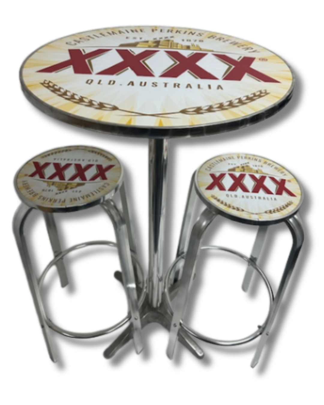 XXXX Exterior Bar Stool & Table Set