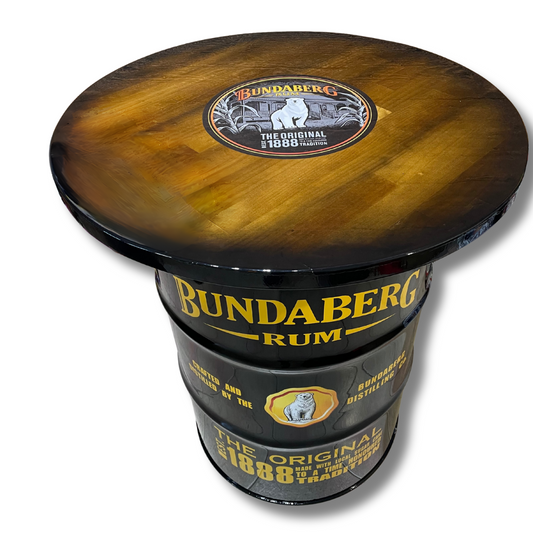 Yellow Bundy Drum Table