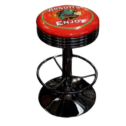 Arnotts Biscuits Premium Retro Bar Stool Retro Bar Stools Black 