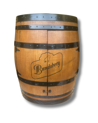Bundaberg Bundy Wine Barrel Dart Board Cabinet