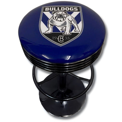 Canterbury Bulldogs Retro Bar Stool Retro Bar Stools Black 