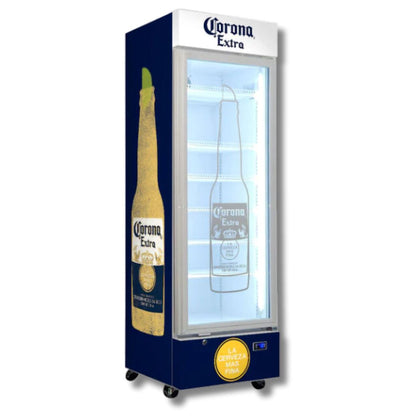 Corona Branded 370LT Upright Bar Fridge Refrigerators 