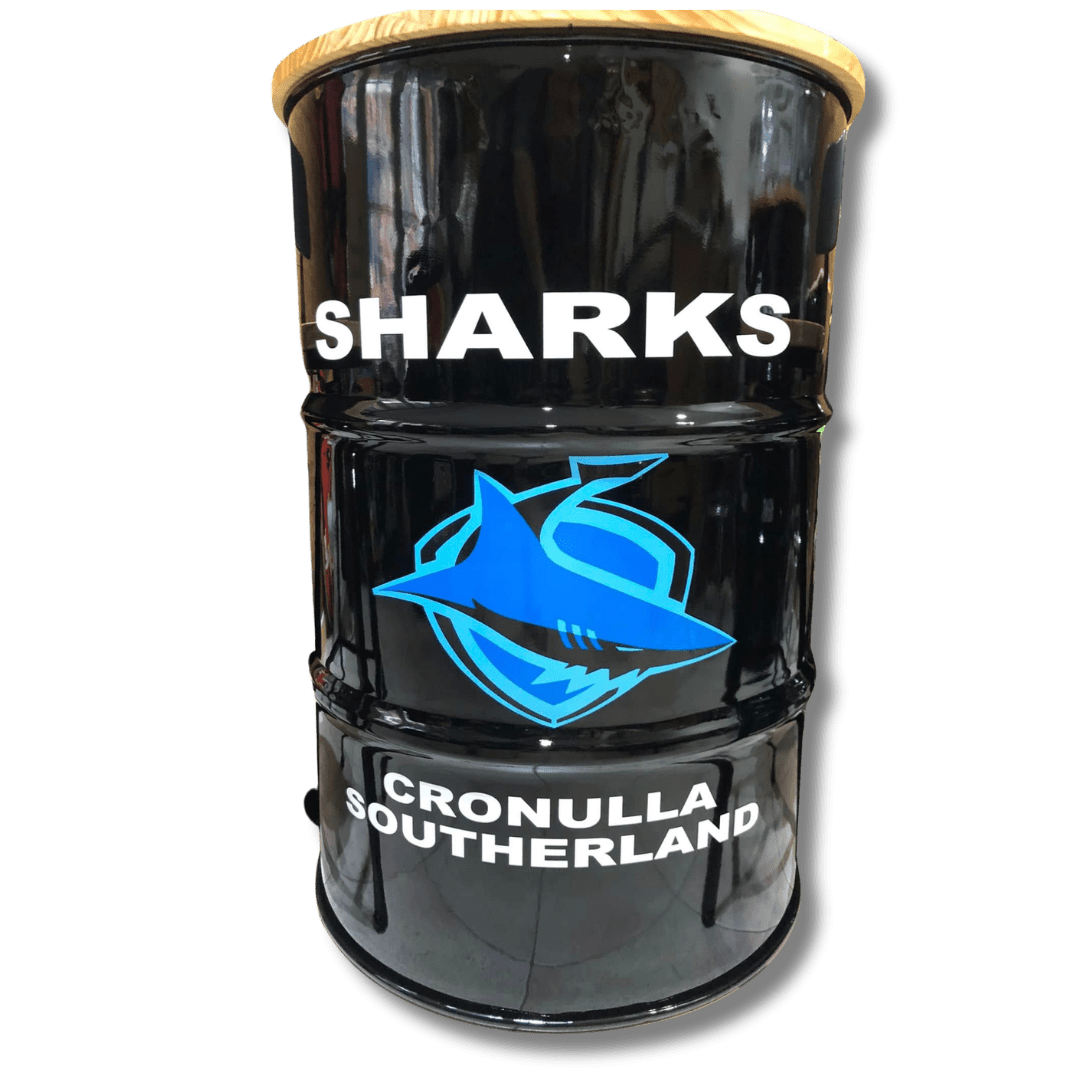 Cronulla Sharks Drum Table Drum Barrel 