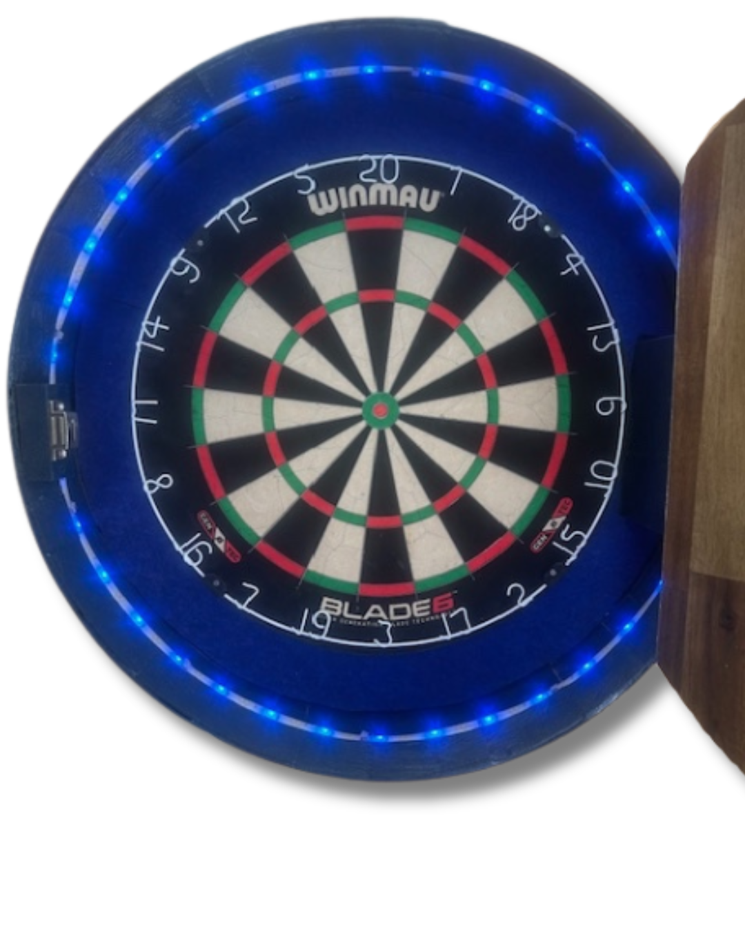 Barrel Head Dartboard Cabinet Custom Artwork