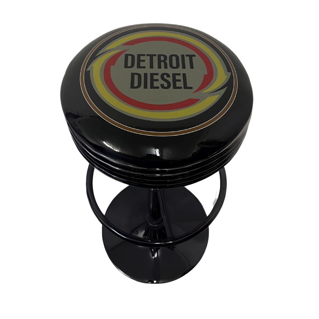 Detroit Diesel Retro Bar Stool Retro Bar Stools Black 