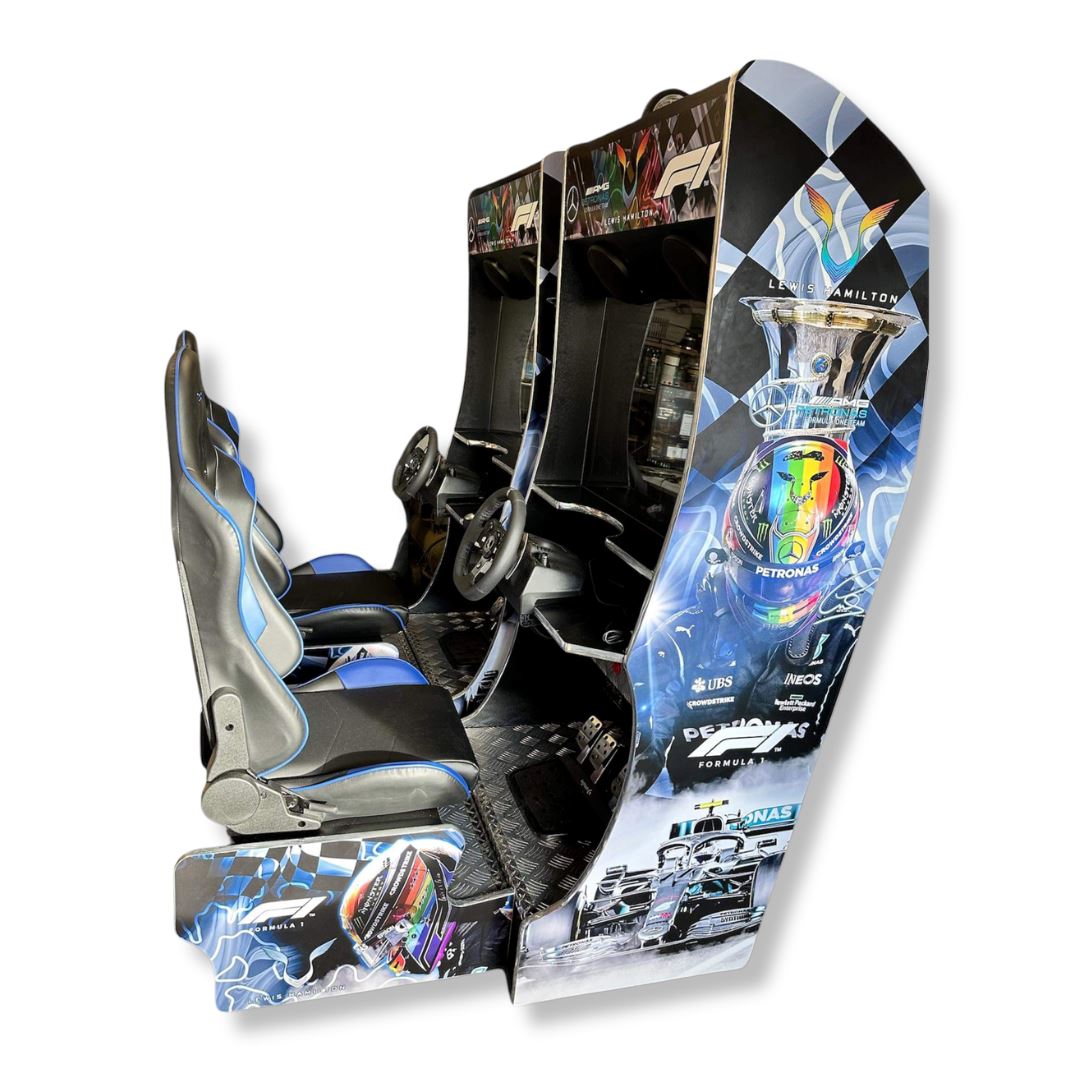 Dual Play Racing Simulator Arcade Machine Video Game Arcade Cabinets 