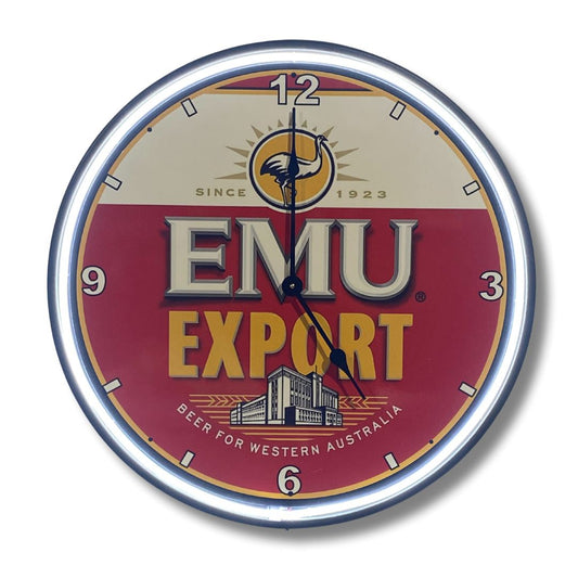 Emu Export Neon Clock Neon Signs 
