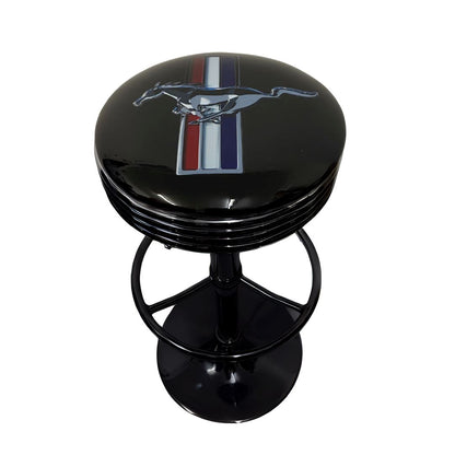 Ford Mustang Retro Bar Stool Retro Bar Stools Black 