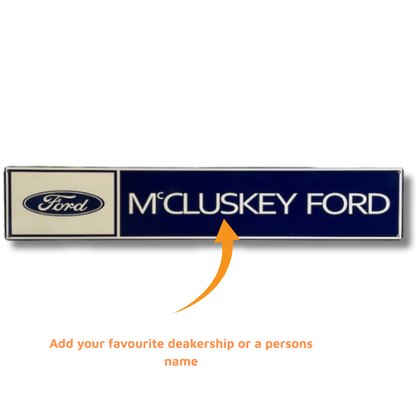 Ford Dealer Custom Wall Sign - The Dens