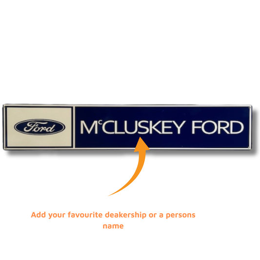Ford Dealer Custom Wall Sign - The Dens