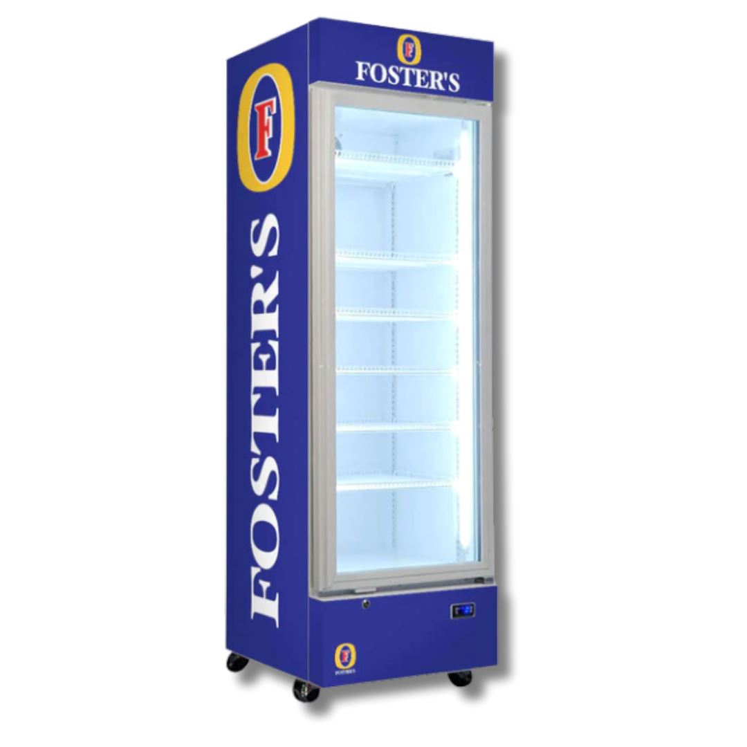 Fosters Branded 370LT Upright Bar Fridge Refrigerators 