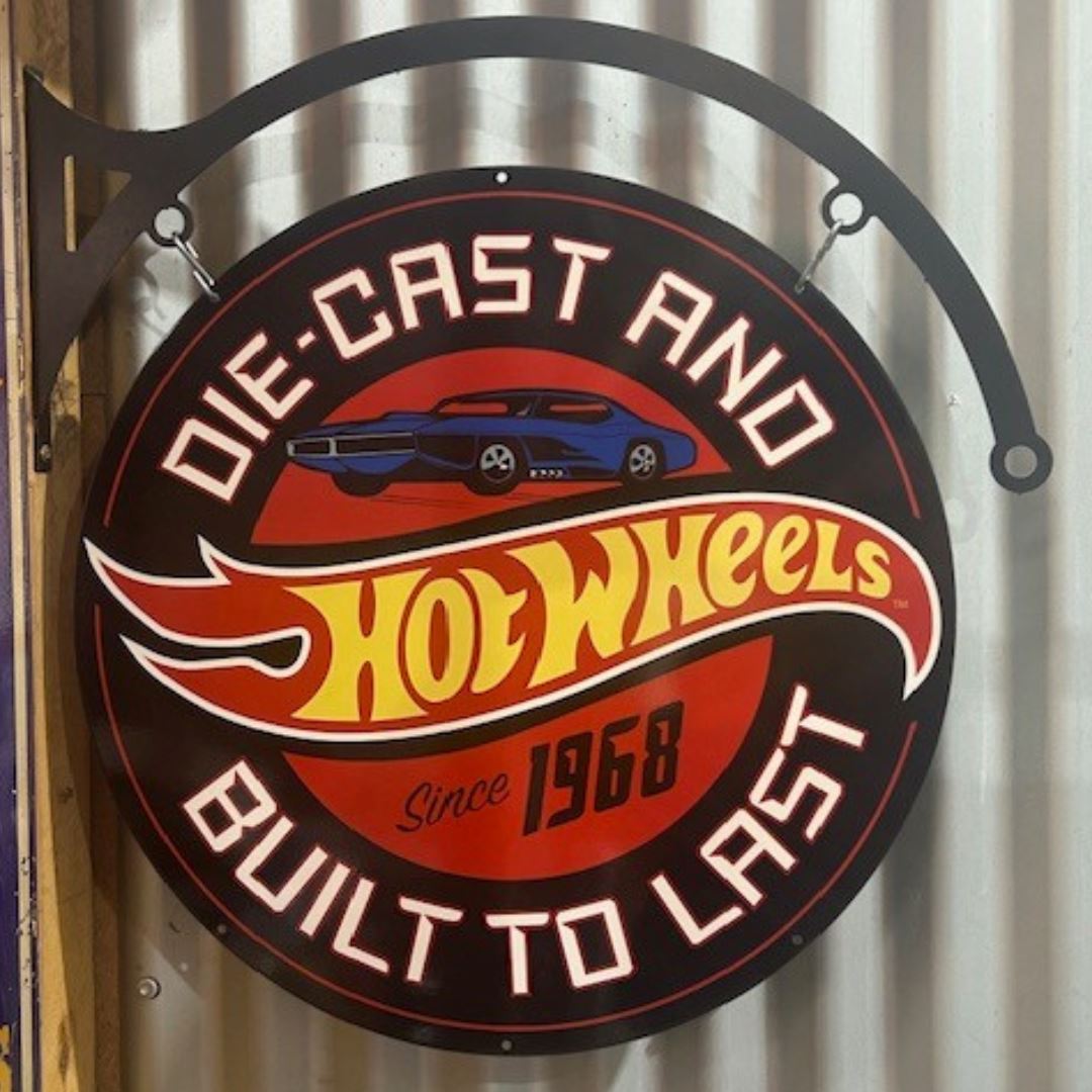 Hot wheels Classic Sign Round Double Sided Metal Signs 