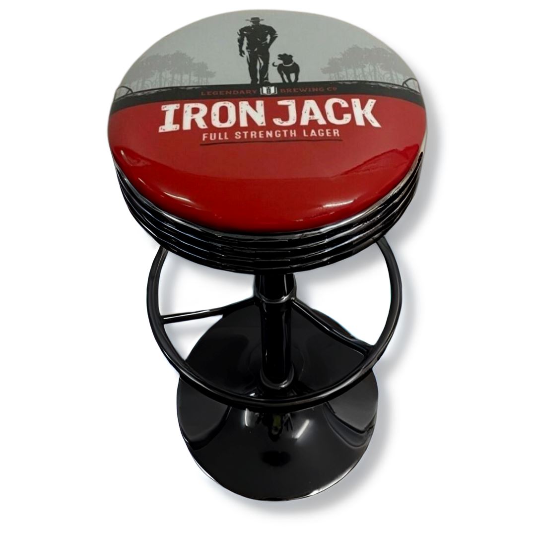 Iron Jack Retro Bar Stool Retro Bar Stools Black 