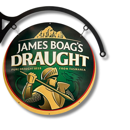 James Boags Sign Round Double Sided Metal Signs 