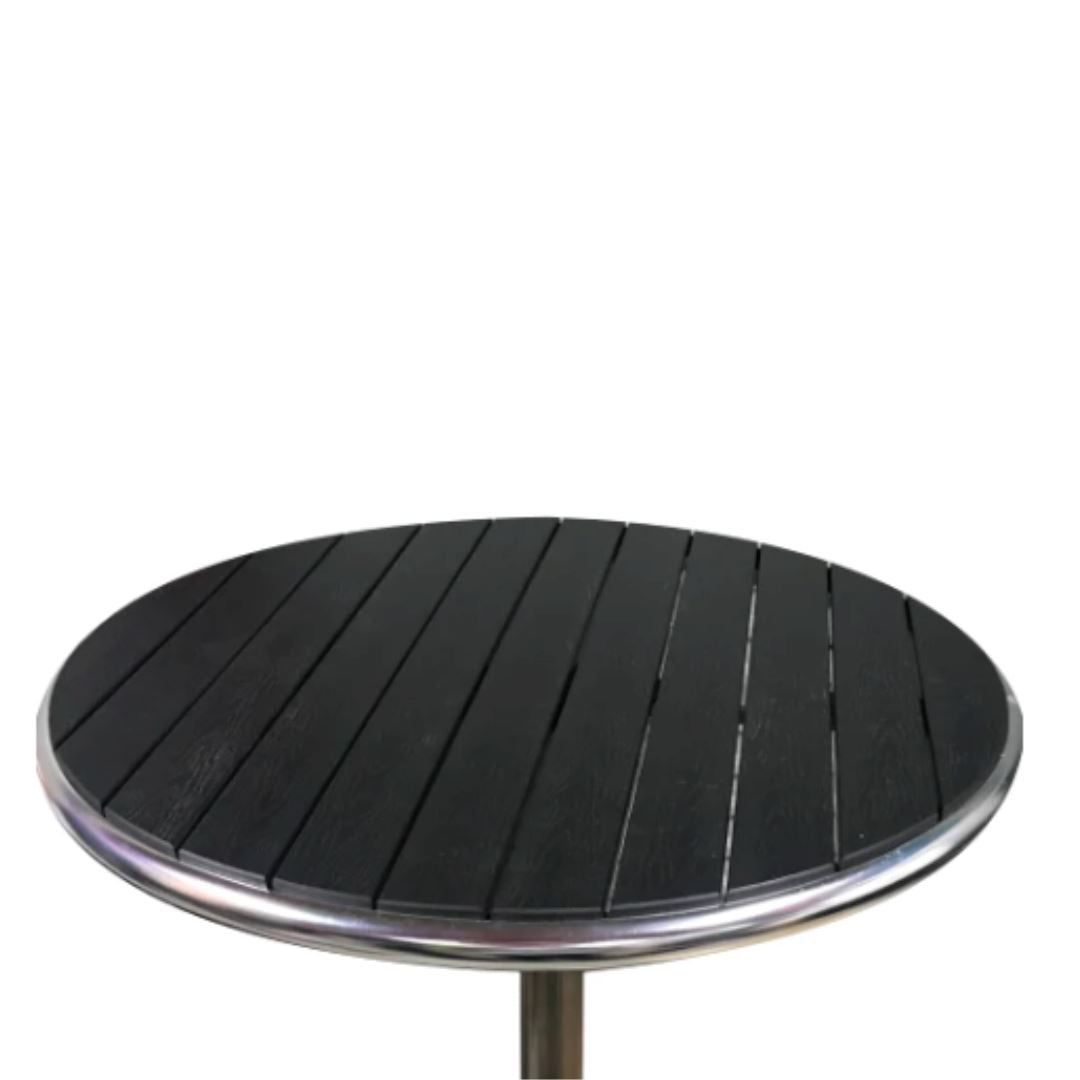 Keg Table Large Keg Furniture Black Slat Composite material 800mm ( best for sitting) 