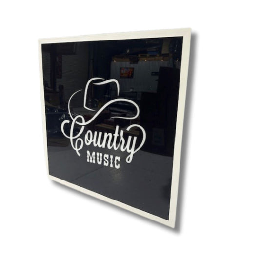 Light Up Country Music Sign 600 x 600MM Light Up Signs 