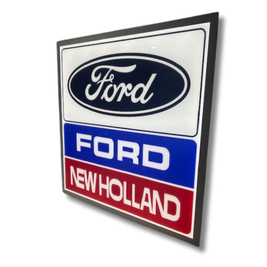 Light Up Ford New Holland Sign 600 x 600MM Light Up Signs 