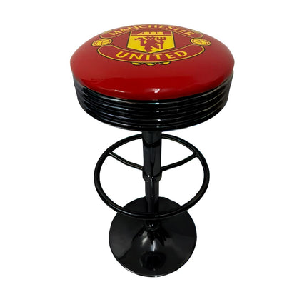 Manchester United Football Club Retro Bar Stool Retro Bar Stools Black 