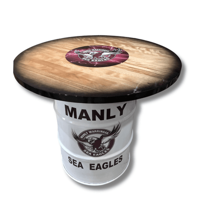 Manly Sea Eagles Drum Table Drum Barrel 