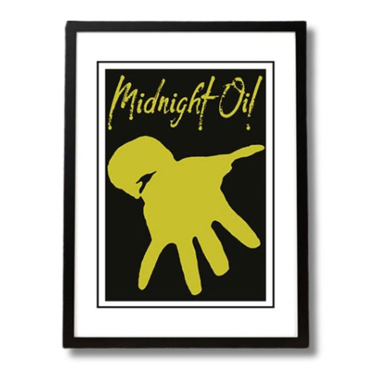 Midnight Oil Framed Band Poster Poster 