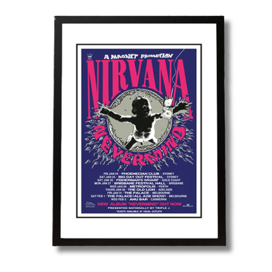 Nirvana Framed Band Poster Poster 