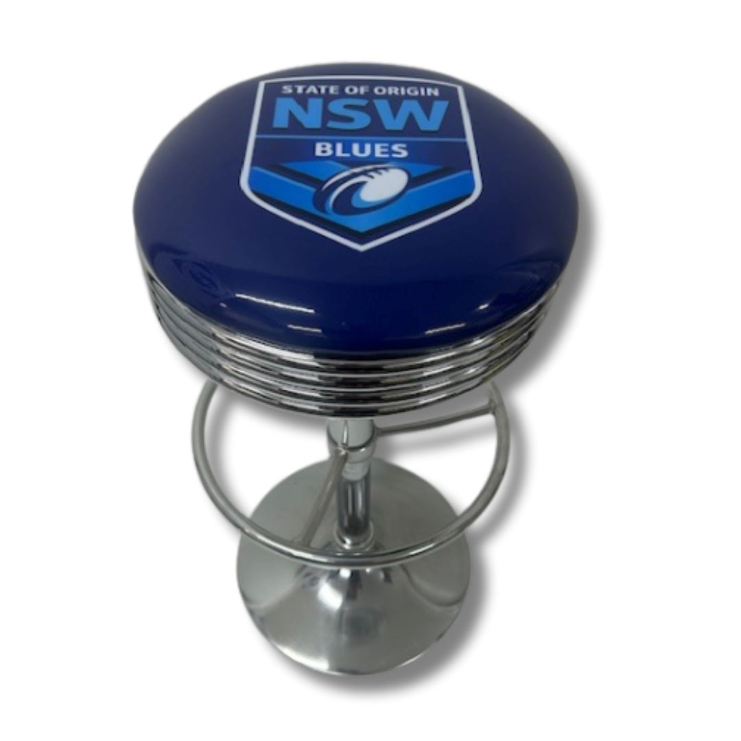 NSW Origin Retro Bar Stool Retro Bar Stools Chrome 