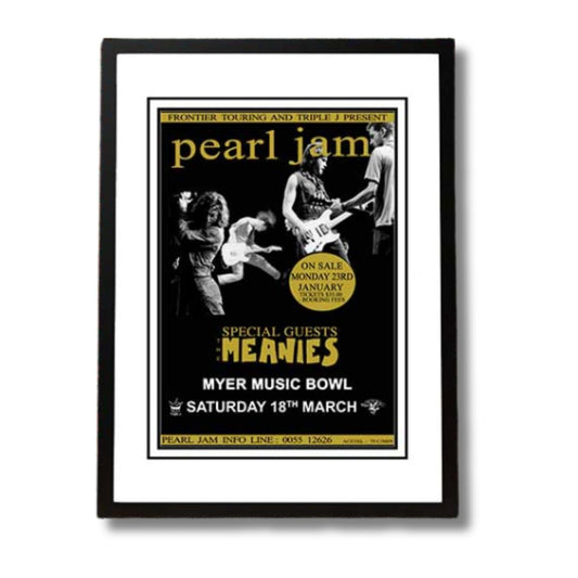 Pearl Jam Framed Band Poster Poster 