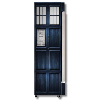 Police Box Branded 370LT Upright Bar Fridge Refrigerators 