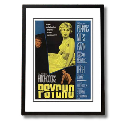 Psycho Framed Movie Poster 