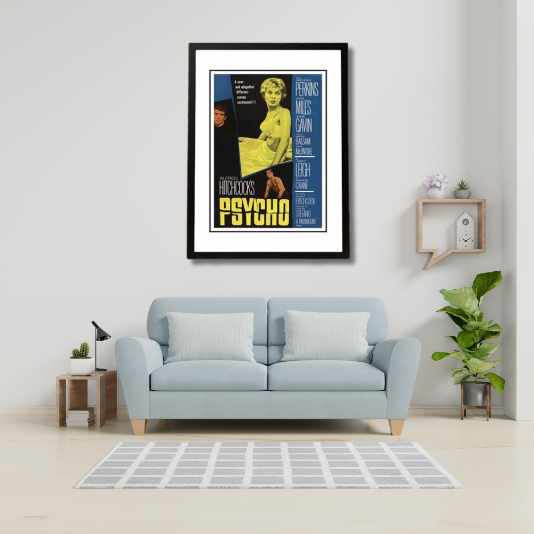 Psycho Framed Movie Poster 