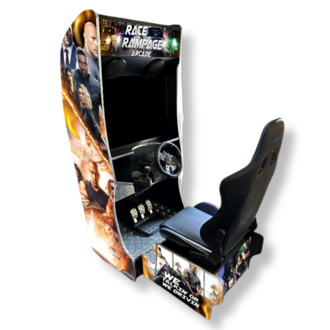 Race Rampage Racing Simulator Arcade Machine Video Game Arcade Cabinets 