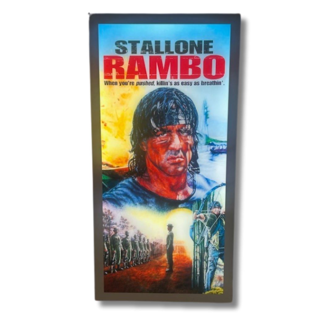 Rambo Sign 600 x 300MM Light Up Signs 