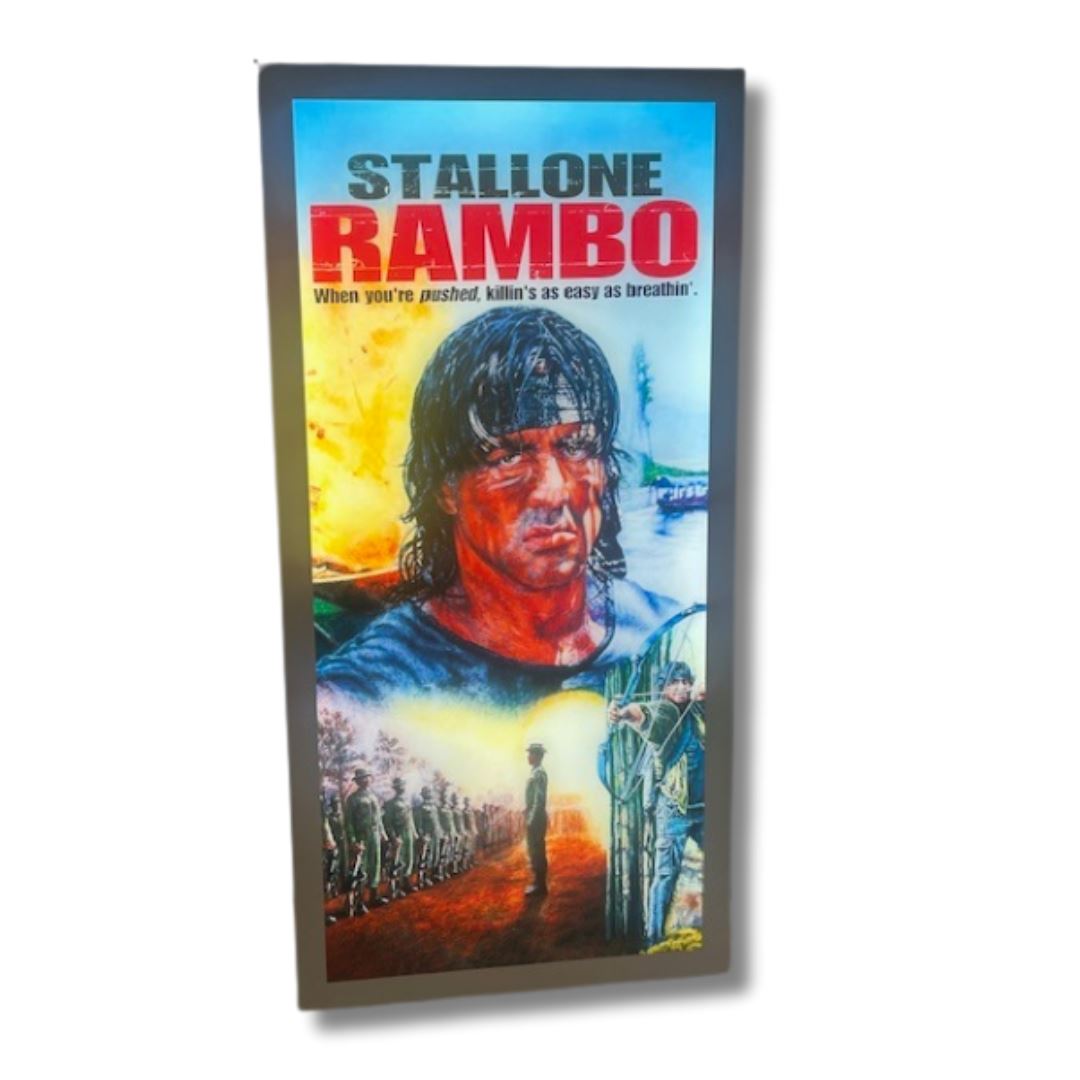 Rambo Sign 600 x 300MM Light Up Signs 