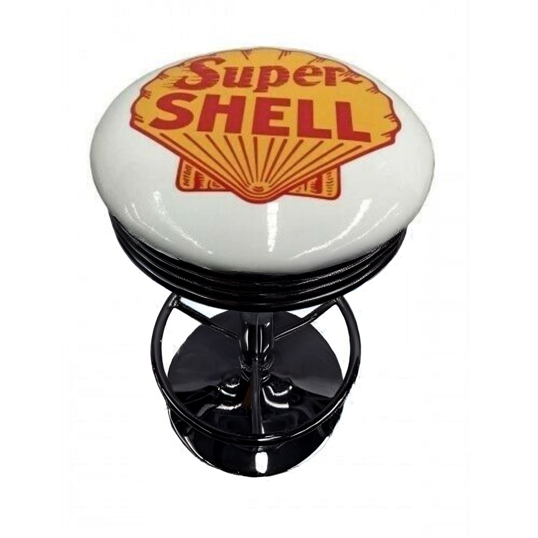 Shell Retro Bar Stool Retro Bar Stools Black 