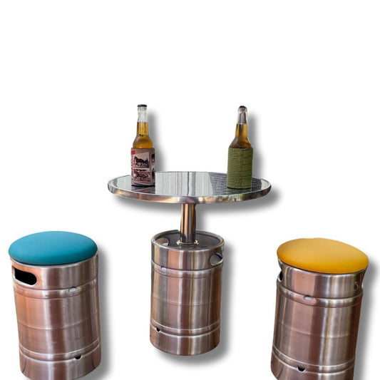 Small Keg Stool & Table Set Keg Furniture 