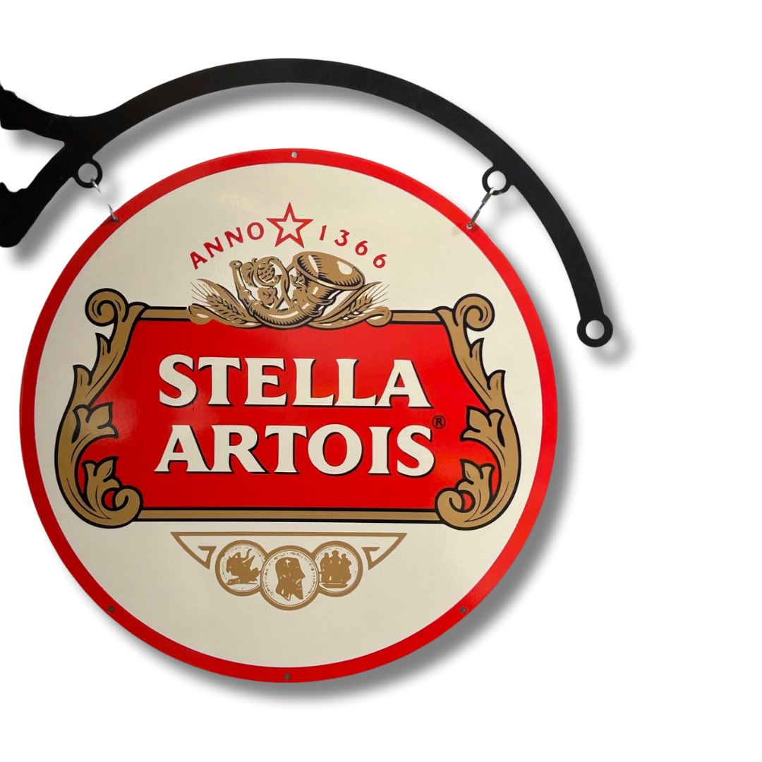 Stella Artois Sign Round Double Sided Metal Signs 