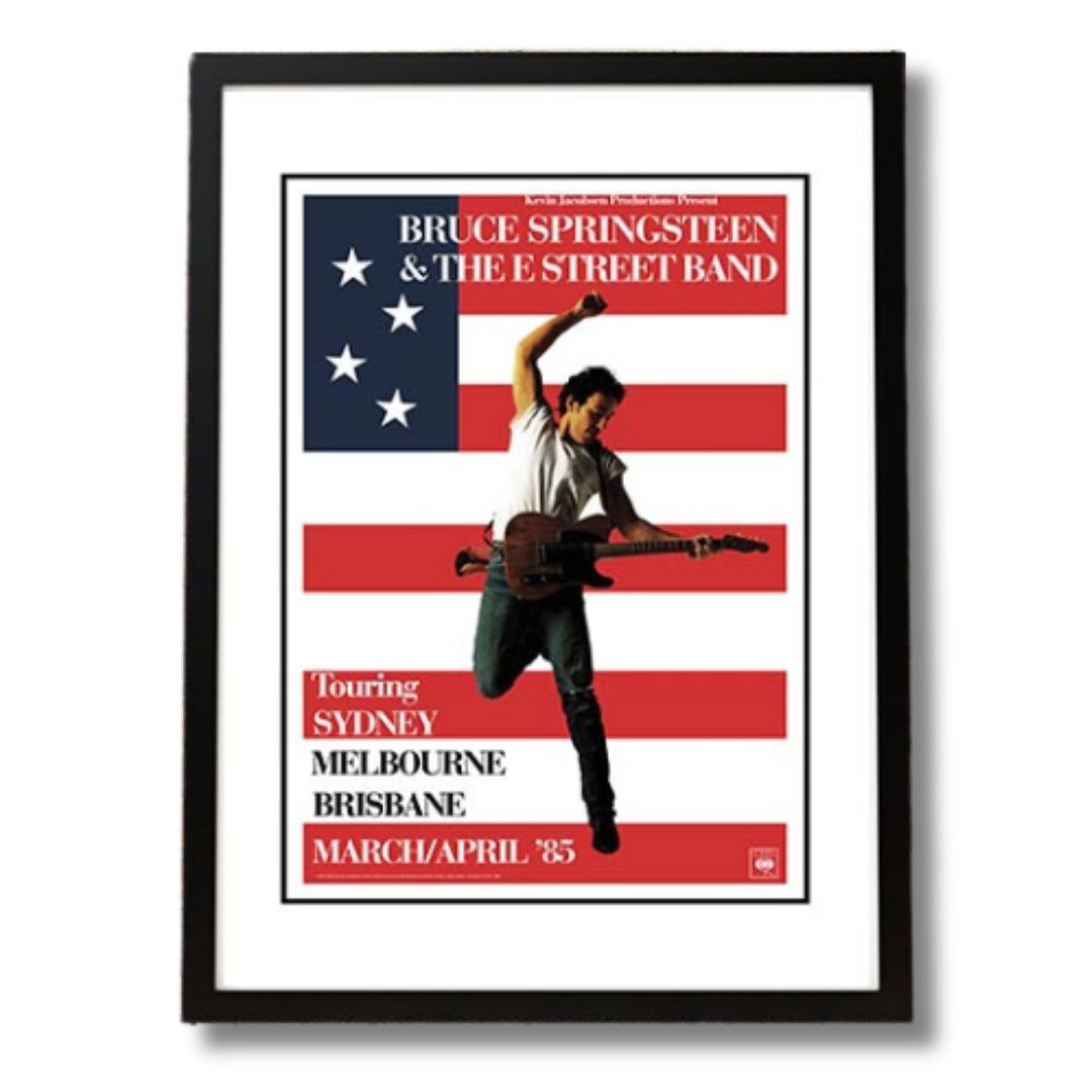 Springsteen Poster Bw Bruce Springsteen Framed Band Poster | The Dens