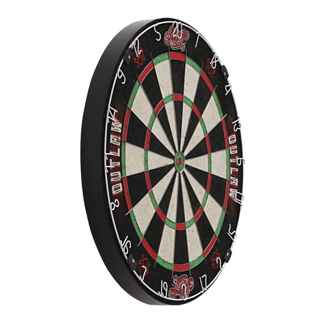 Man Cave In Red Dart Board and Cabinet Set Dartboard Set 