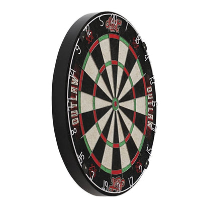 Man Cave In Red Dart Board and Cabinet Set Dartboard Set 