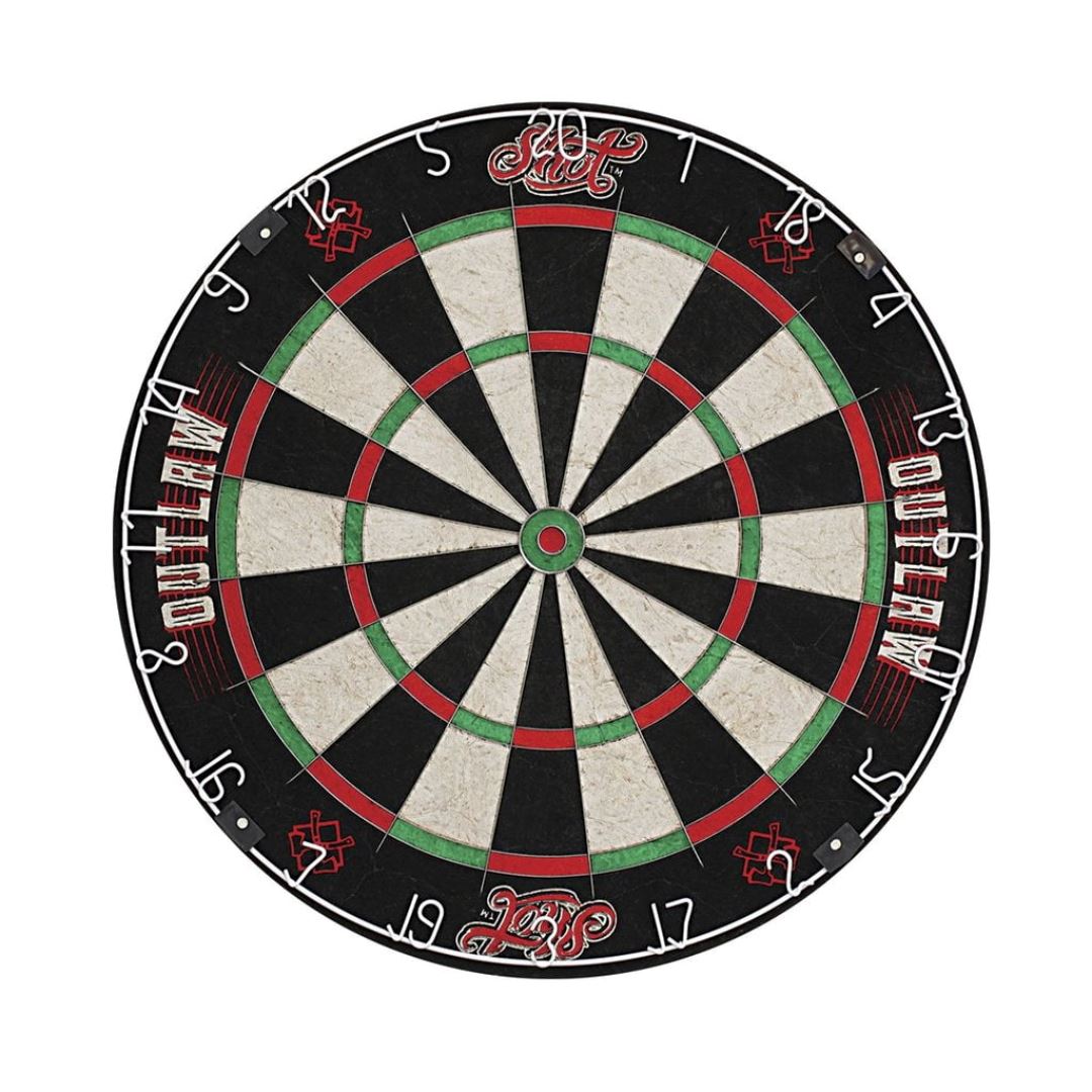 Man Cave In Red Dart Board and Cabinet Set Dartboard Set 