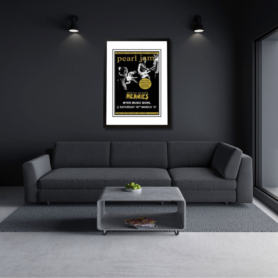 Pearl Jam Framed Band Poster Poster 