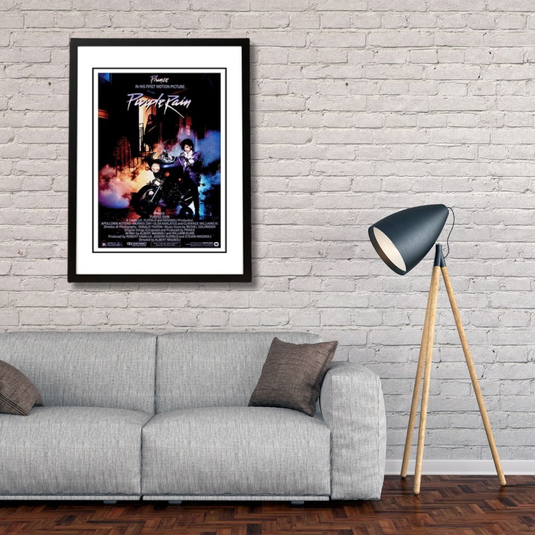 Prince Purple Rain Framed Band Poster Poster 