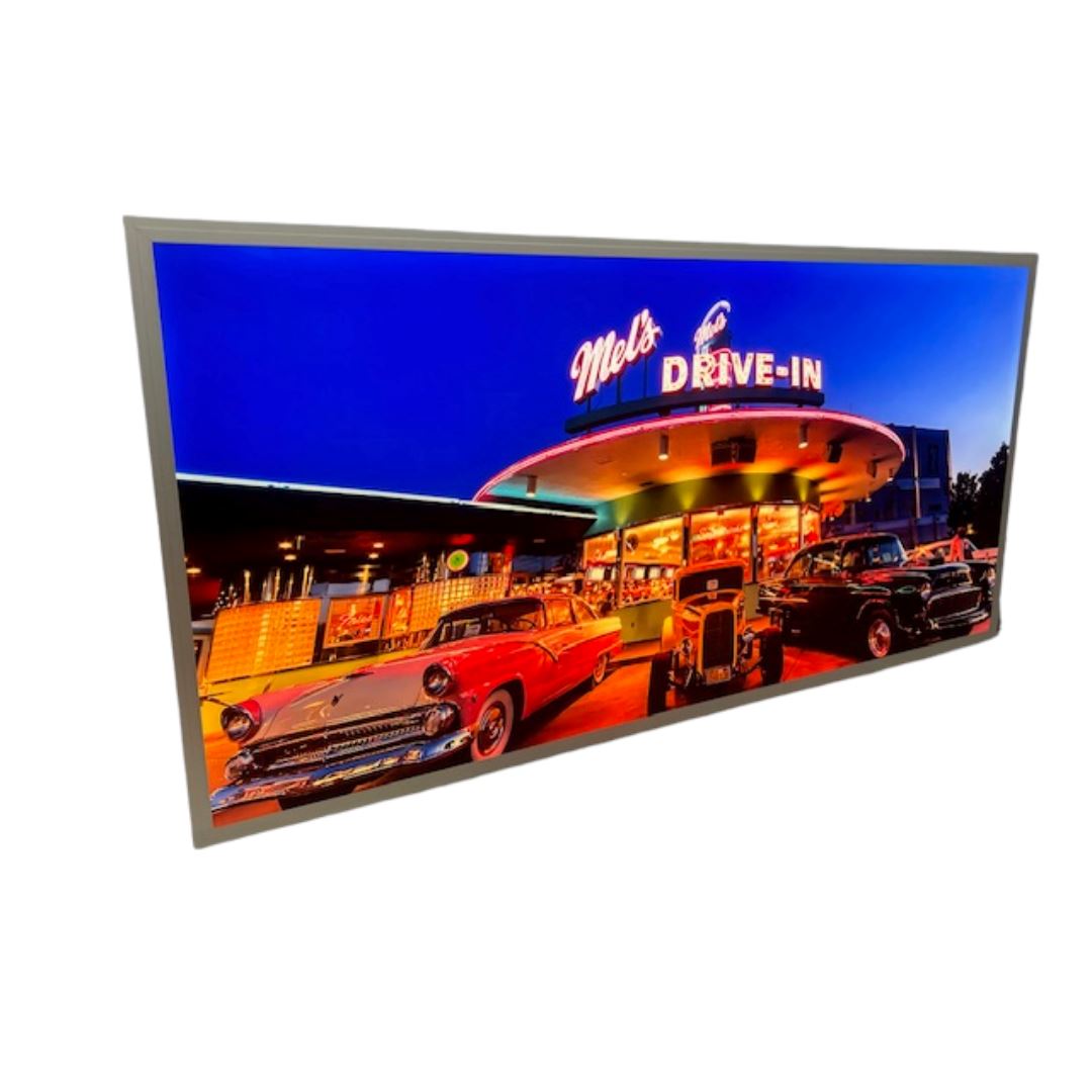 Light Up Custom Artwork Sign 1200 x 600MM Light Up Signs 