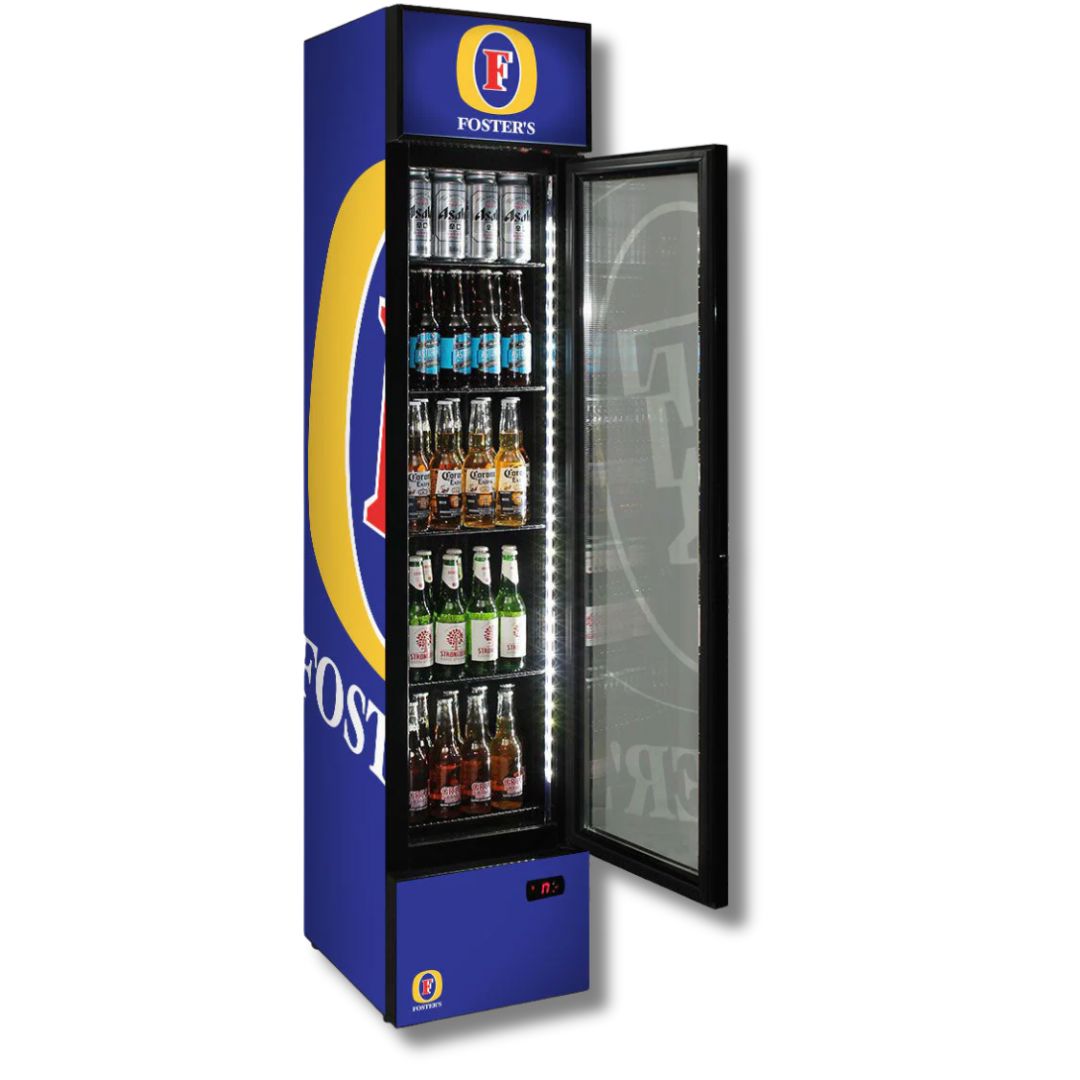 Fosters Branded 160LT Upright Bar Fridge Refrigerators 